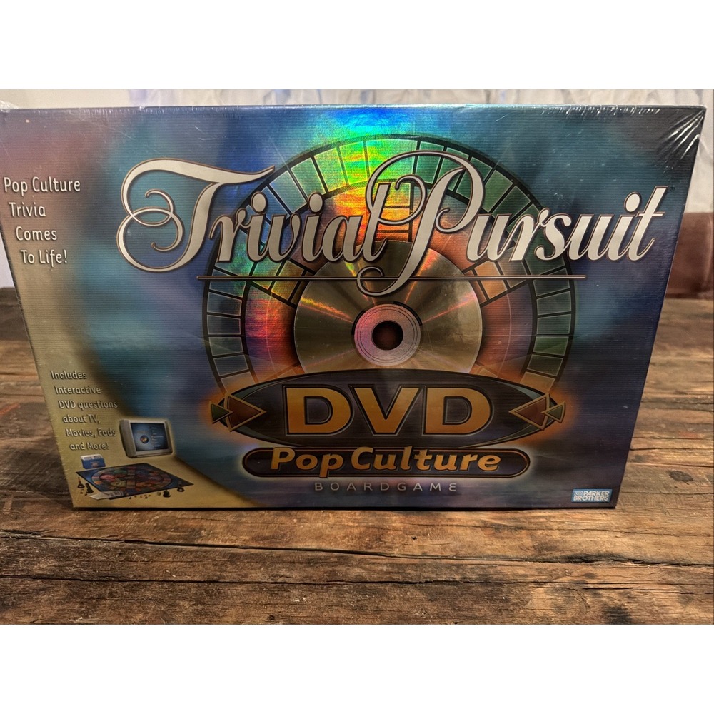 Parker Brothers Trivial Pursuit DVD Pop Culture Adult Board Game New Sealed!